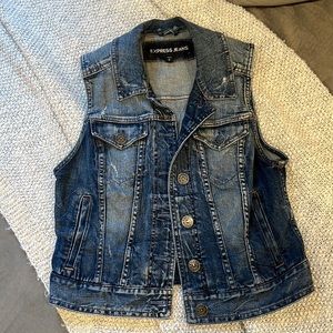Express denim vest